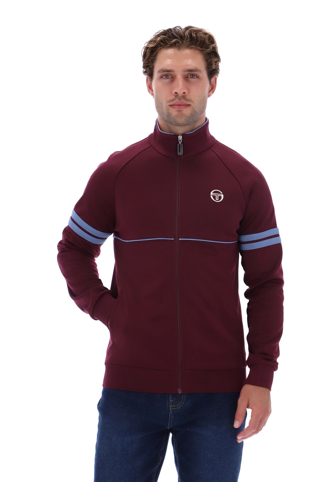 Sergio Tacchini Men's Orion Track Top Fig / Country Blue