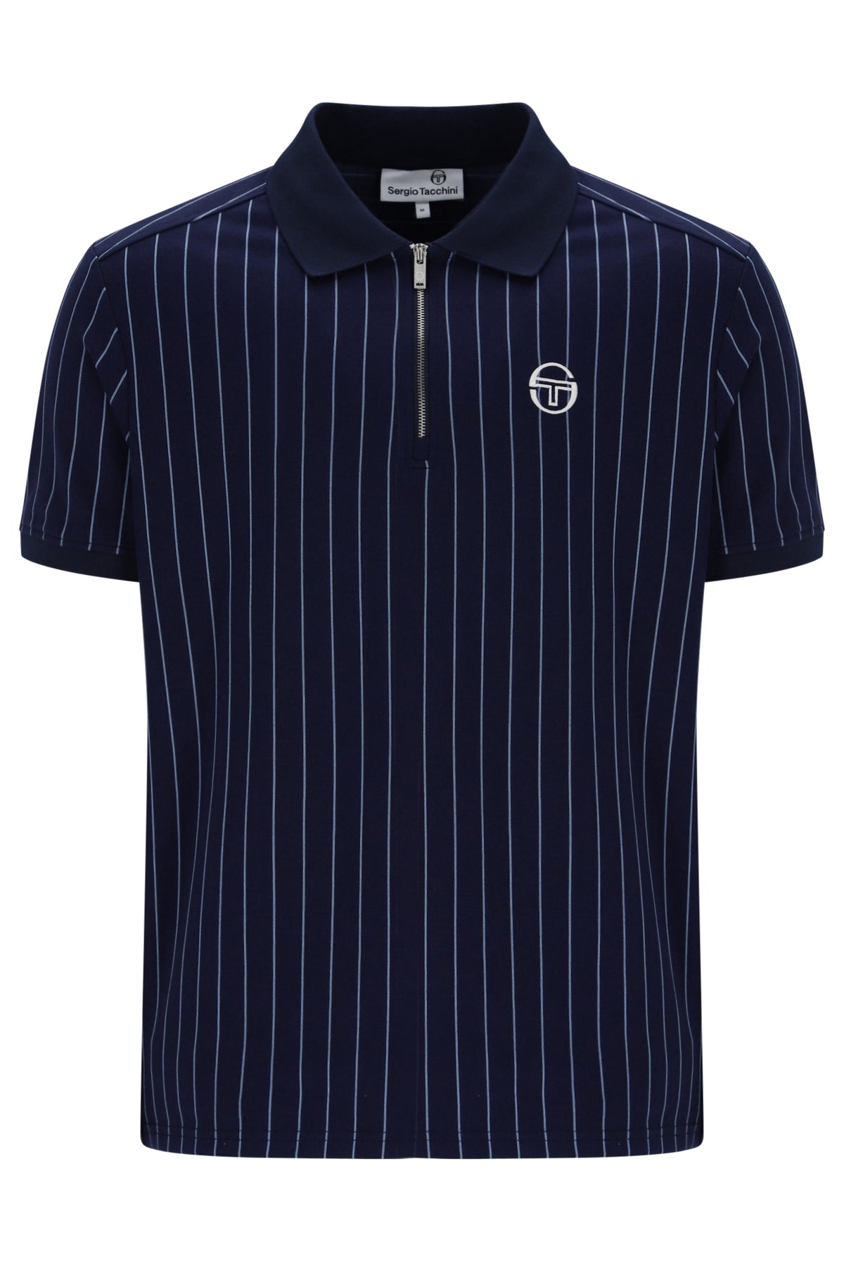 Sergio Tacchini Pienza Zipped Polo Shirt Maritime Blue / Country Blue