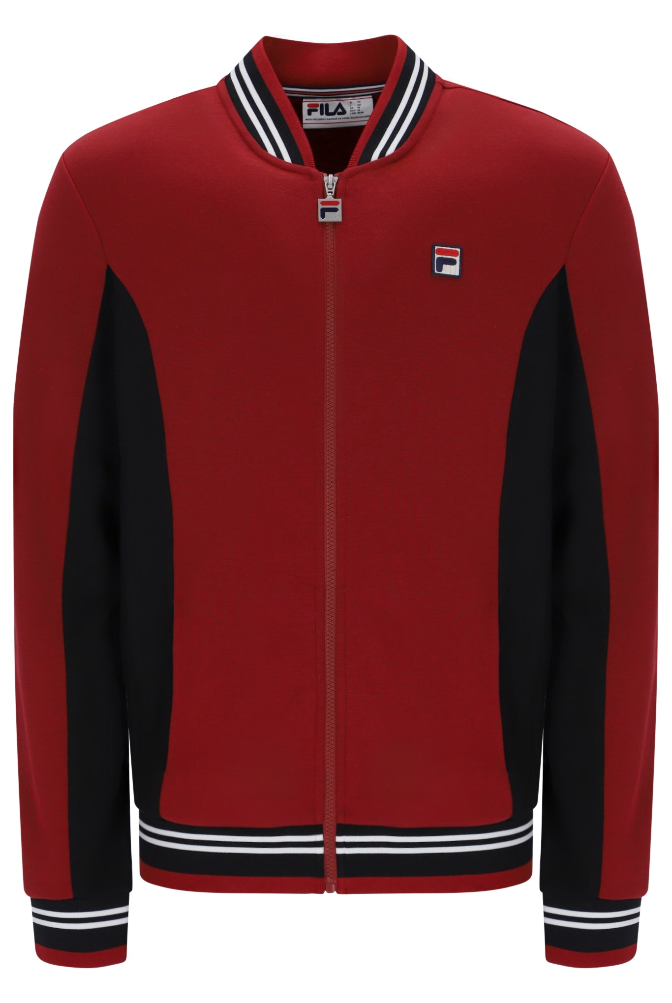 Fila Vintage Men's Settanta 2 Track Top Sun Dried Tomato / Black / White