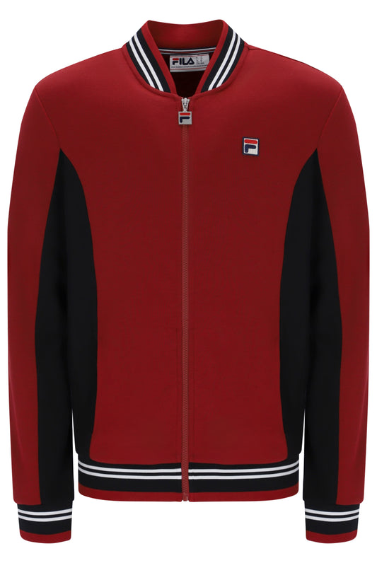 Fila Vintage Men's Settanta 2 Track Top Sun Dried Tomato / Black / White
