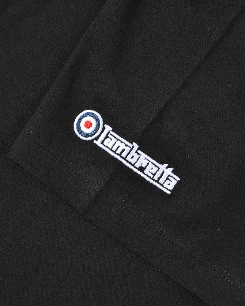 Lambretta Men's SS5006 Brand Logo T Shirt Black
