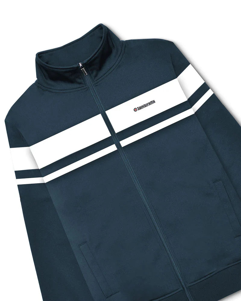 Lambretta Men's SS6030 Championship Track Top Navy / White