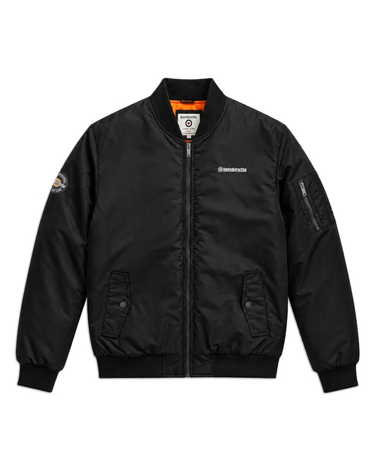 Lambretta SS7061 MA-1 Bomber Jacket Black