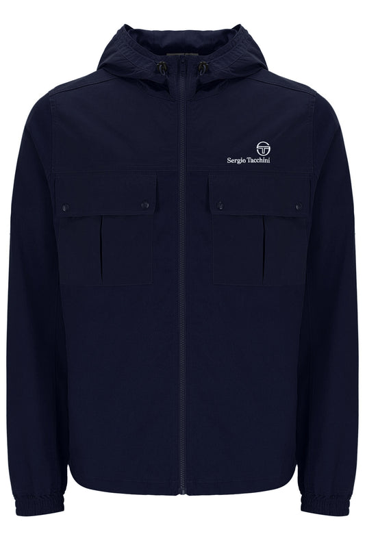 Sergio Tacchini Men's Calisti Hooden Jacket Maritime Blue