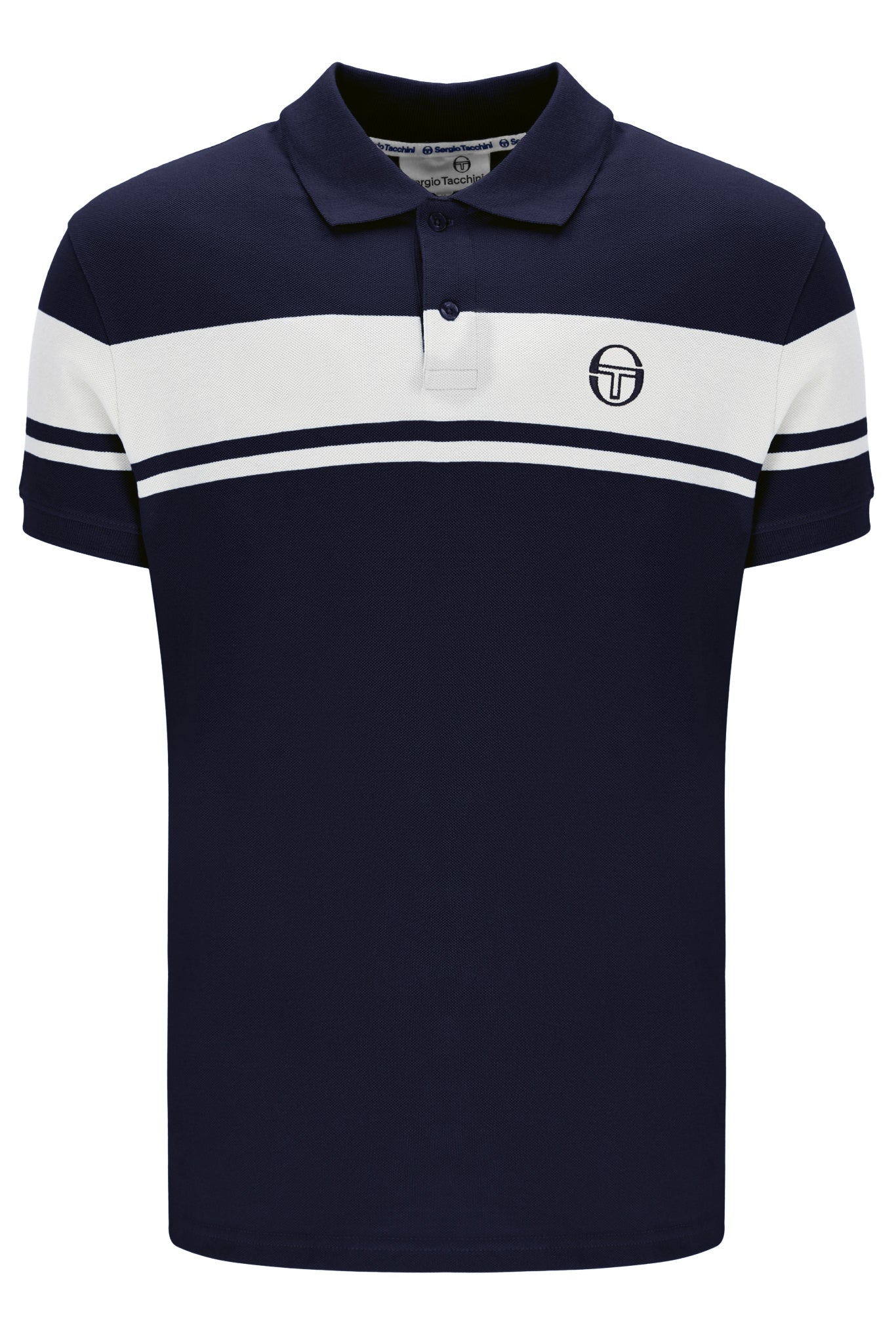 Sergio Tacchini Men's SS Young Line Polo Shirt Maritime Blue