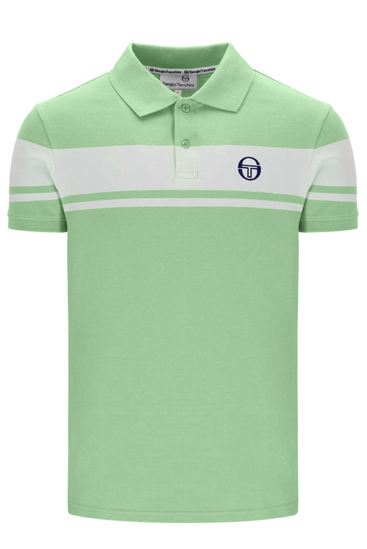 Sergio Tacchini Men's STM14554 SS Young Line Polo Shirt Quiet Green