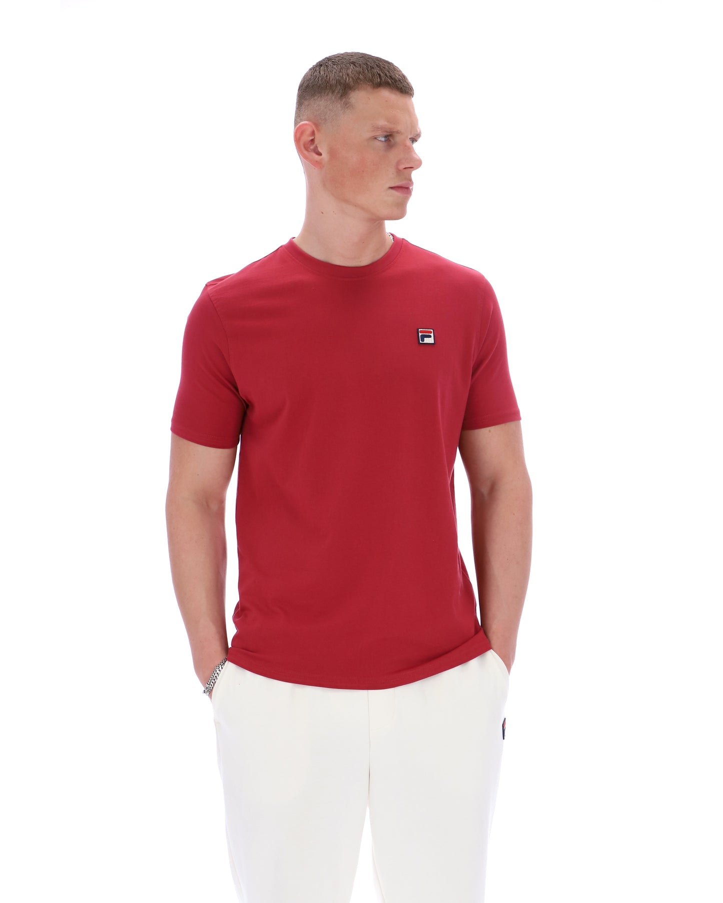 Fila Vintage Men's Sunny Essential T-Shirt Garnet Red