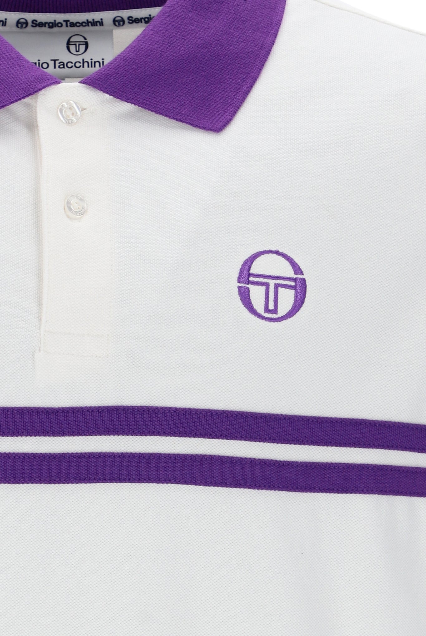 Sergio Tacchini Men's STM14566 Supermac Polo Shirt Gardenia / Pansy
