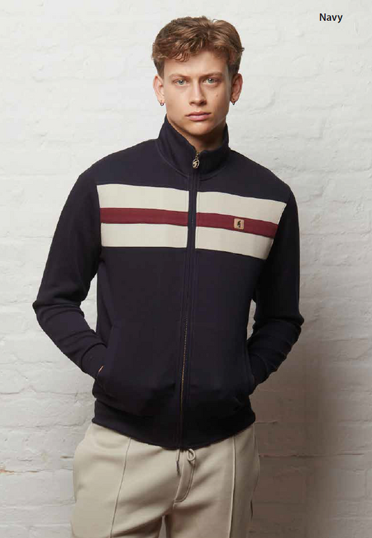 Gabicci Vintage Men's V56GD001 Escher Track Top Navy Blue