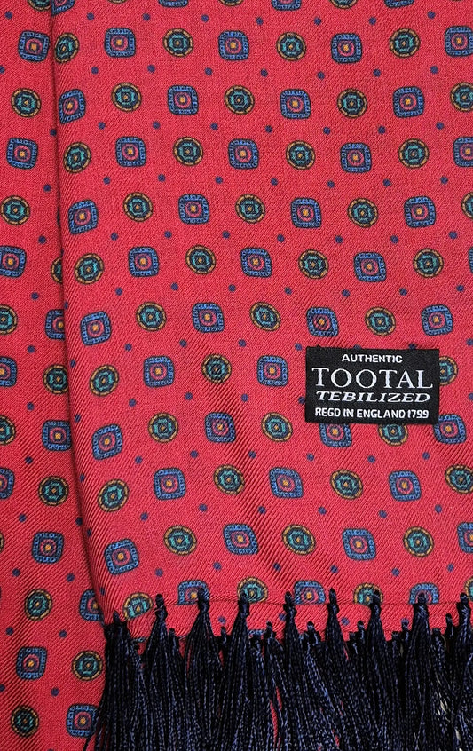 Tootal Men's TB9236 Ditsy Rayon Scarf Red