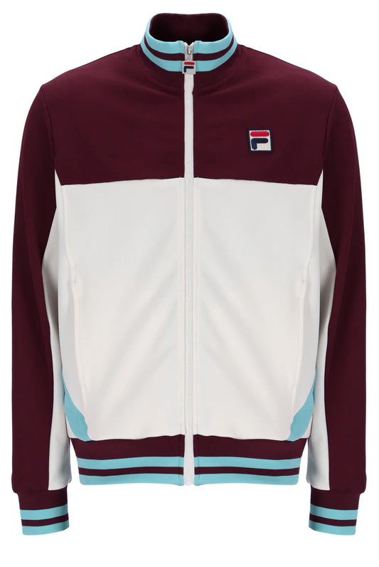 Fila Vintage Men's Tiebreaker Funnel Track Top Fig / Gardenia / Milky Blue