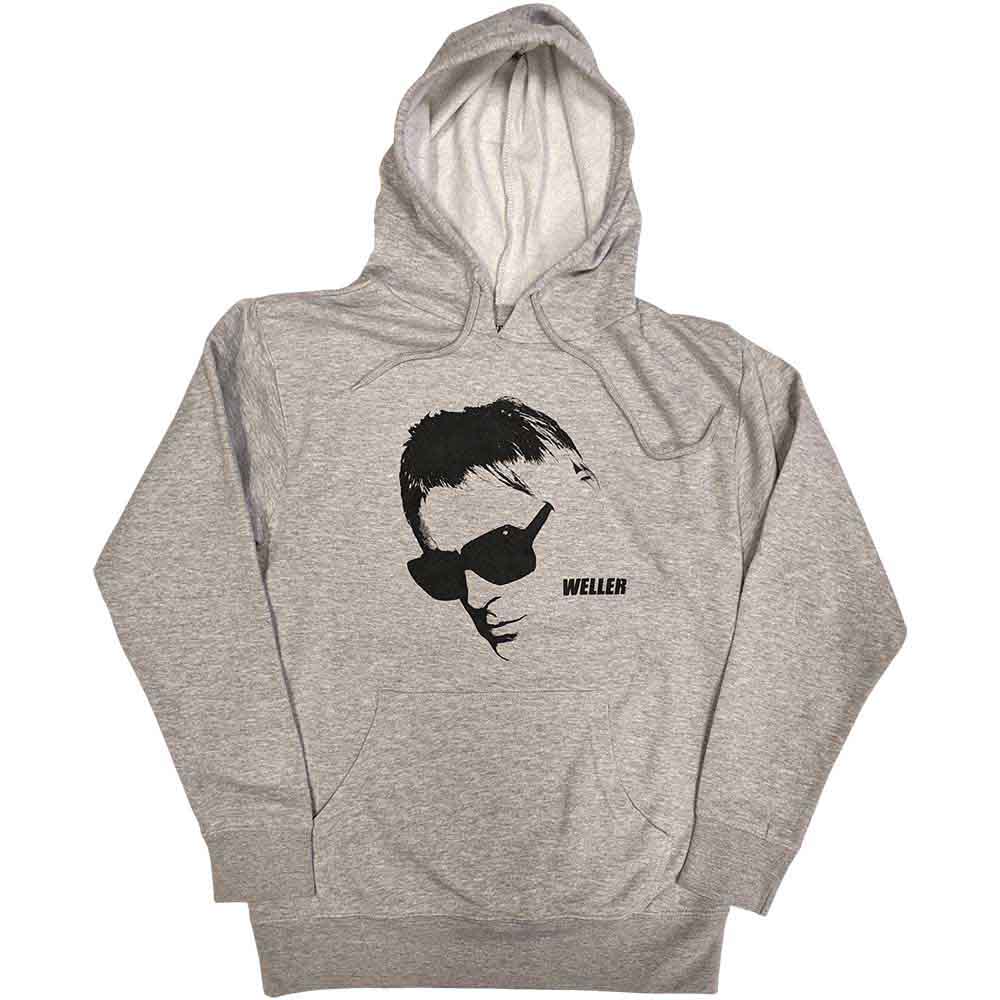 Paul Weller Official Glasses Pic Hoodie Sweatshirt Grey