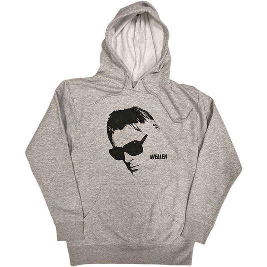 Paul Weller Official Glasses Pic Hoodie Sweatshirt Grey