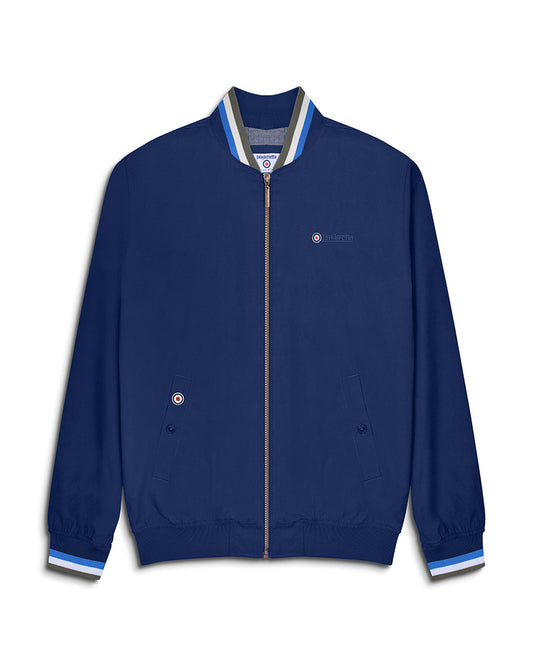 Lambretta Men's SS1626 Triple Tipped Monkey Jacket Navy Blue (Khaki/White/Vallarta)