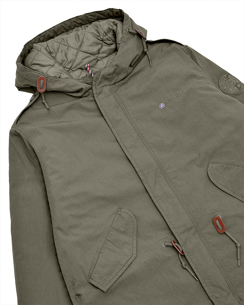 Lambretta Men's SS1400 M-51 Parka Coat Khaki Green