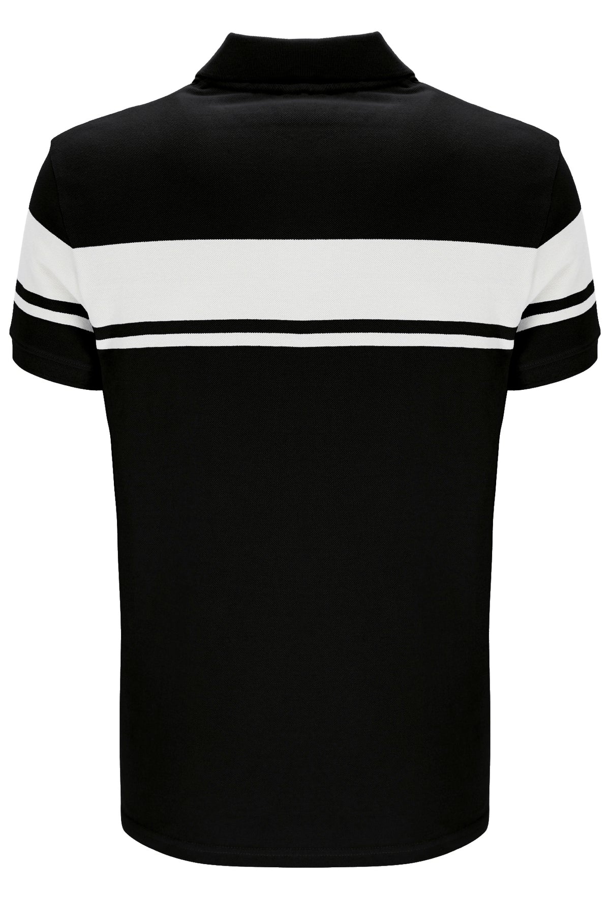 Sergio Tacchini STM14554 SS Young Line Polo Shirt Black / White
