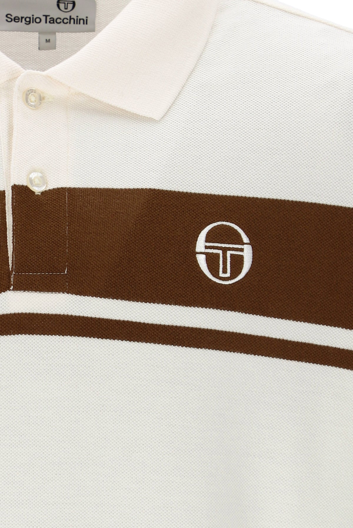 Sergio Tacchini STM14554 SS Young Line Polo Shirt Gardenia / Potting Soil