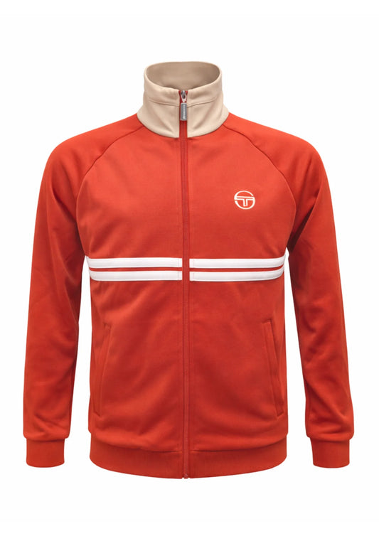 Sergio Tacchini Men's Dallas Track Top Rooibos Tea / Mojave Desert / Gardenia