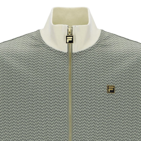 Fila Vintage Men's Mathers Herringbone Track Top Sea Foam / Coconut Milk