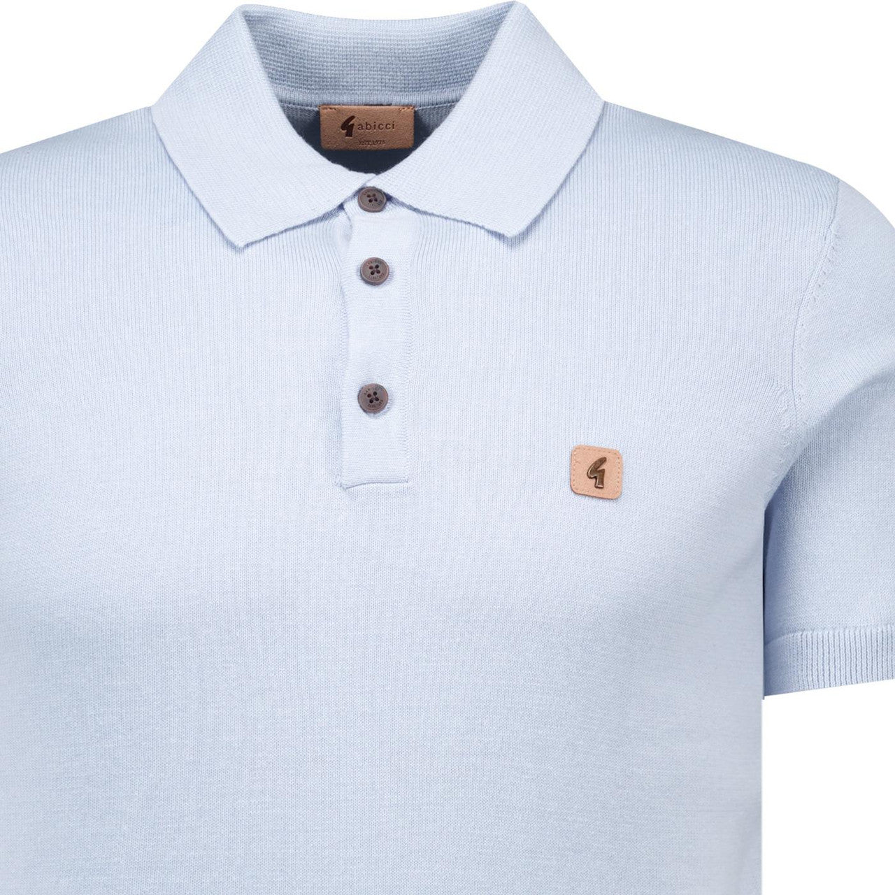 Gabicci Vintage Men's V19GK04 Jackson SS Knit Polo Shirt Dusk Blue