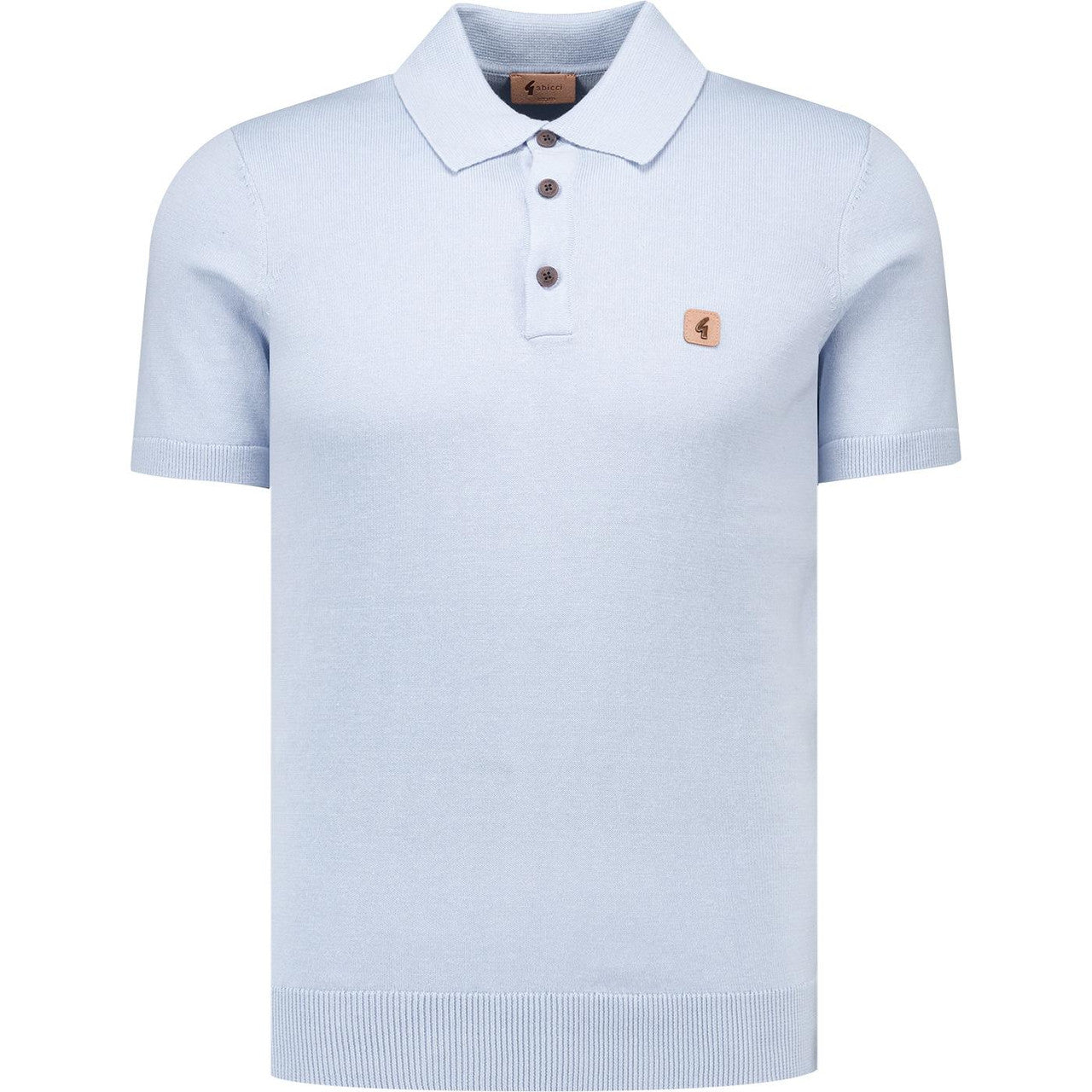 Gabicci Vintage Men's V19GK04 Jackson SS Knit Polo Shirt Dusk Blue