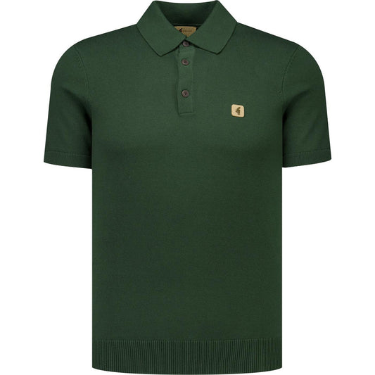 Gabicci Vintage Men's V19GK04 Jackson SS Knit Polo Shirt Forest Green