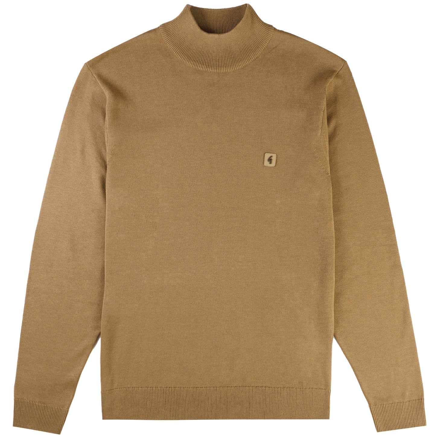 Gabicci Vintage Men's V55GK10 Duke Turtle Neck Knit Jumper Nutmeg Brown