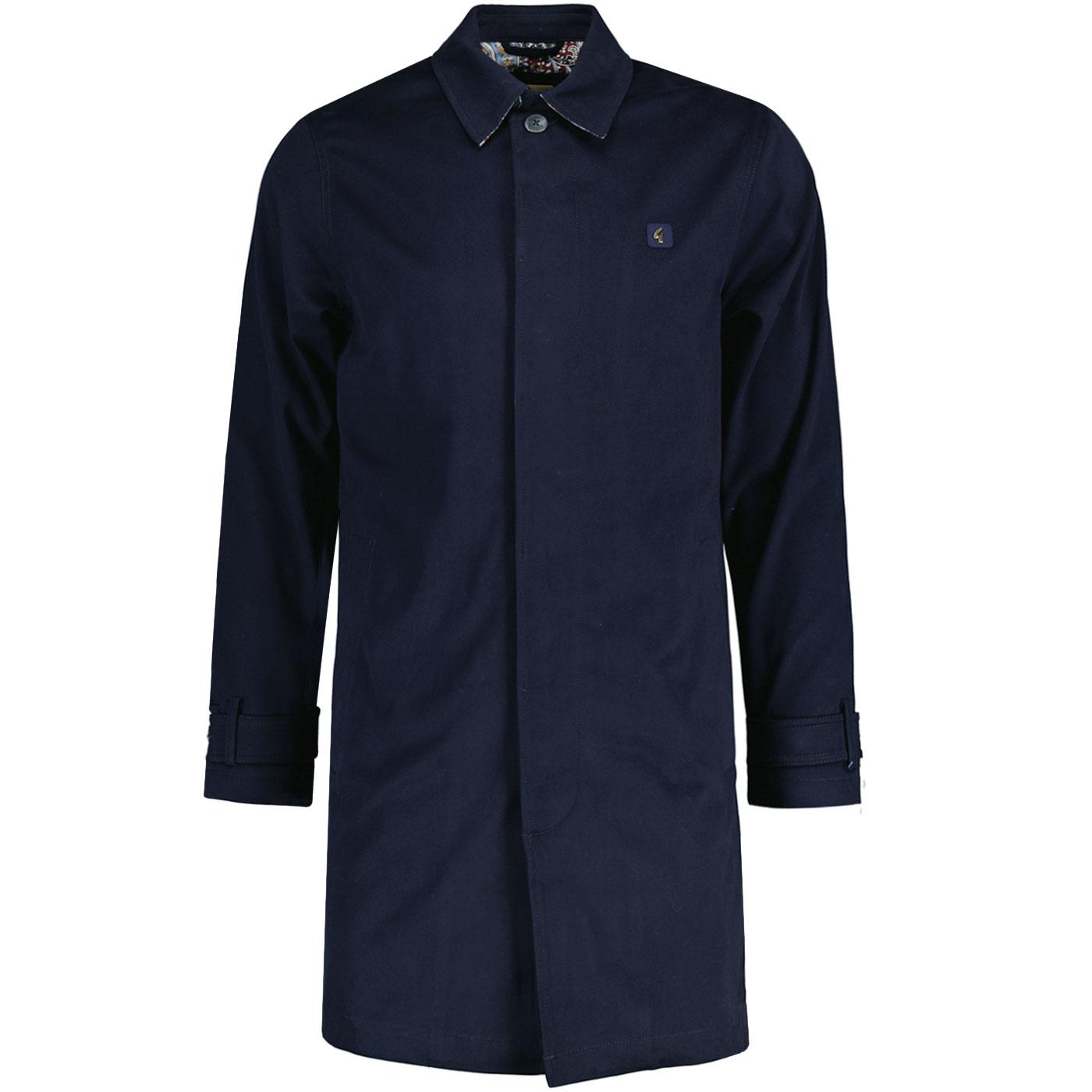 Gabicci Vintage Men's V00GJ12 Houghton Rain Mac Coat Navy Blue