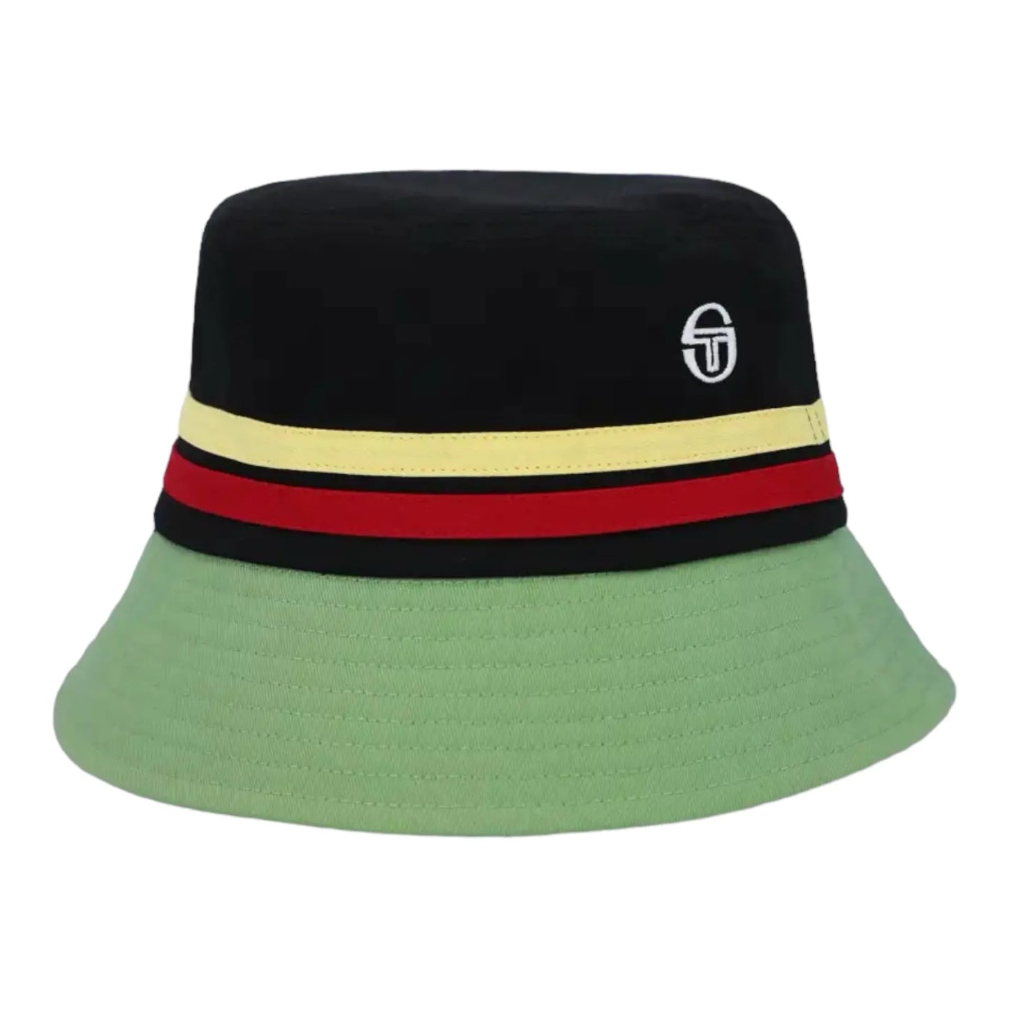 Sergio Tacchini Men's STA14015 Stonewoods Bucket Hat Black / Jade Green