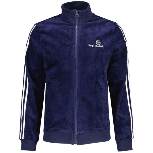 Sergio Tacchini Men's Edgar Corduroy Track Top Maritime Blue