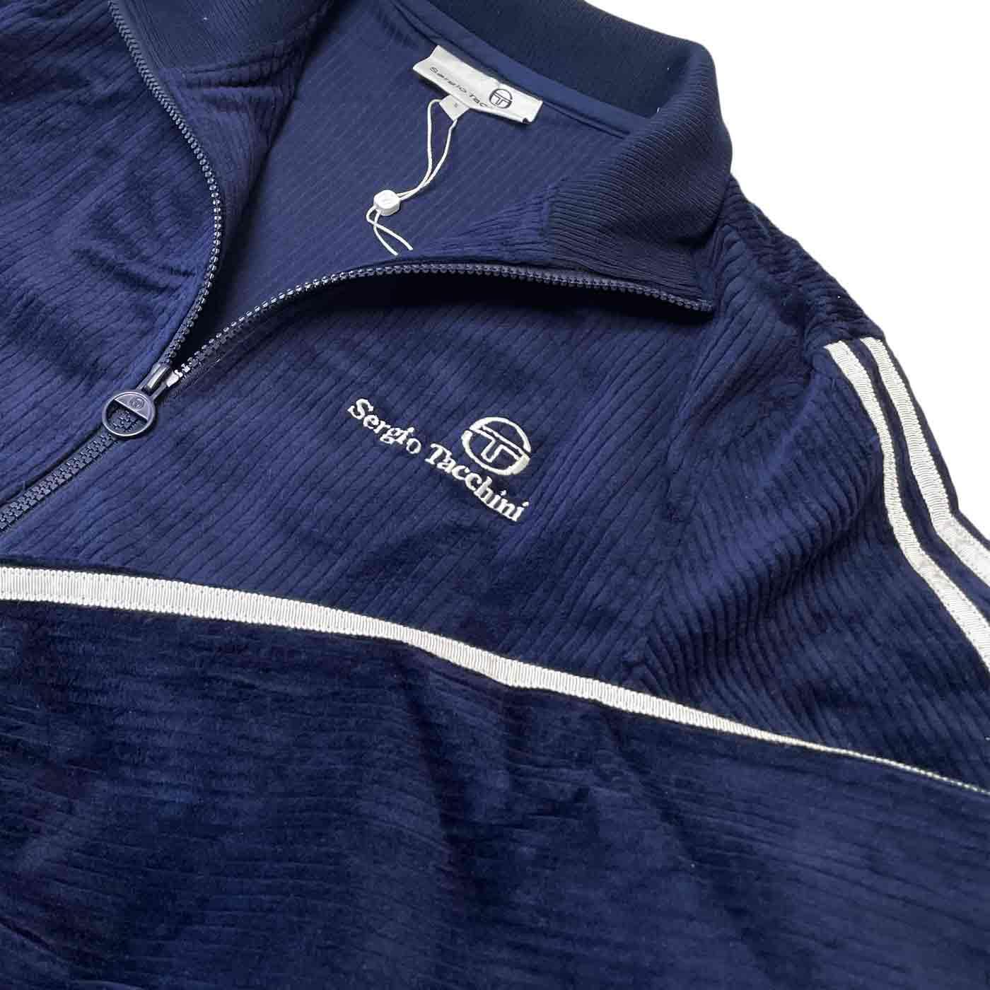 Sergio Tacchini Men's Edgar Corduroy Track Top Maritime Blue