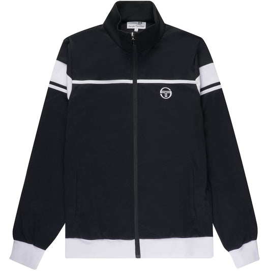 Sergio Tacchini Men's New Damarindo Track Top Black White