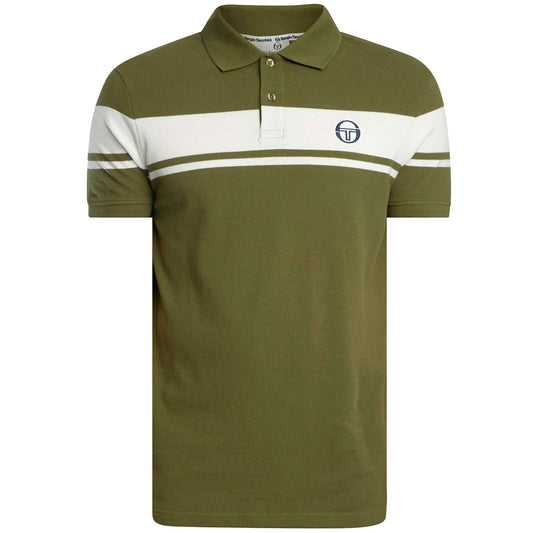 Sergio Tacchini Men's STM14554 SS Young Line Polo Shirt Sphagnum Green
