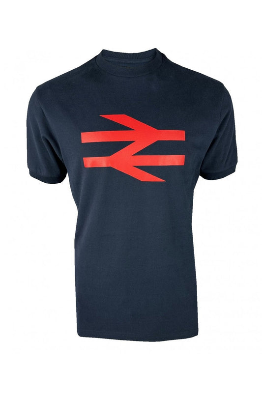 Ska & Soul Men's SS2562 'Rail' Albarn Peached T-Shirt Navy Blue