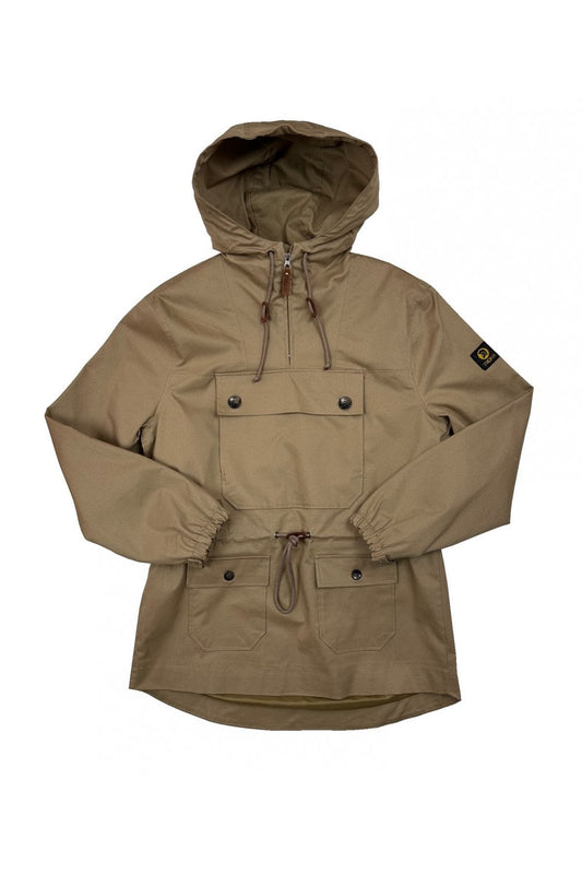 Trojan Records Men's TC1026C Peached Cotton Overhead Smock Jacket Sand