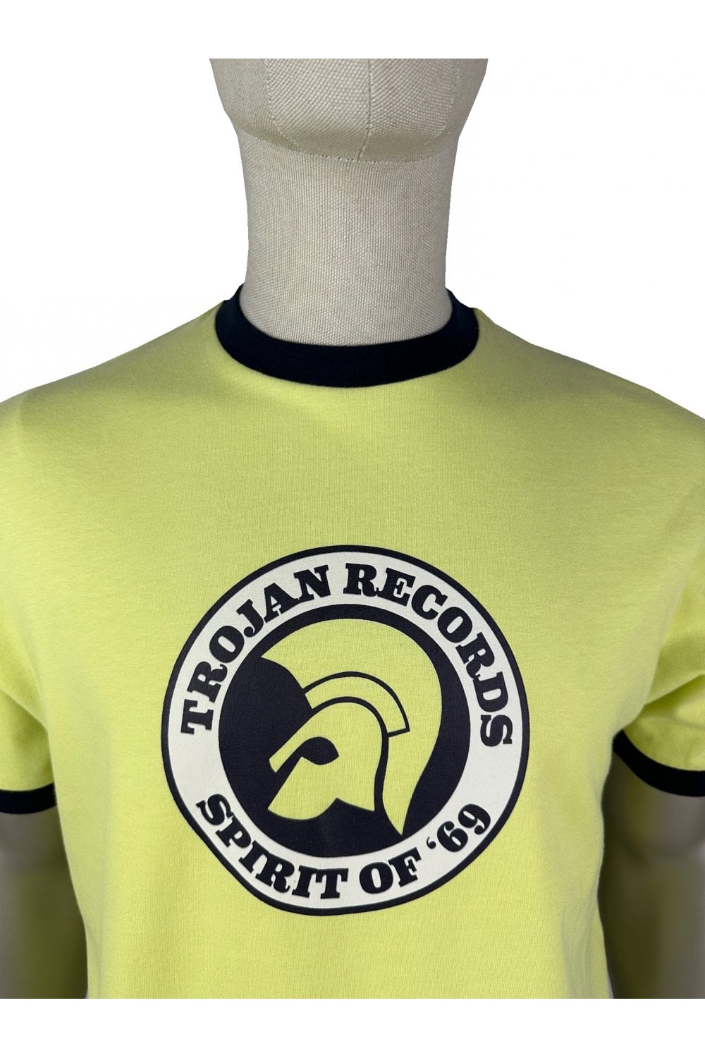 Trojan Records Men's TC1006 Spirit Of '69 Logo Tee Shirt Pistachio