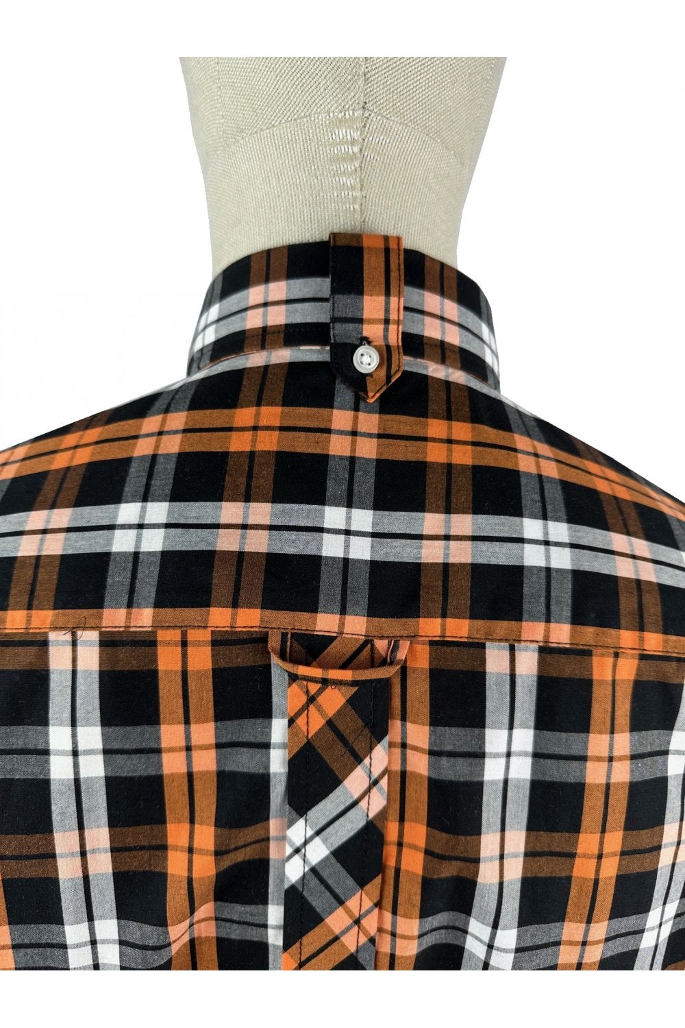 Trojan Records Men's TC1034 SS Windowpane Check Shirt Trojan