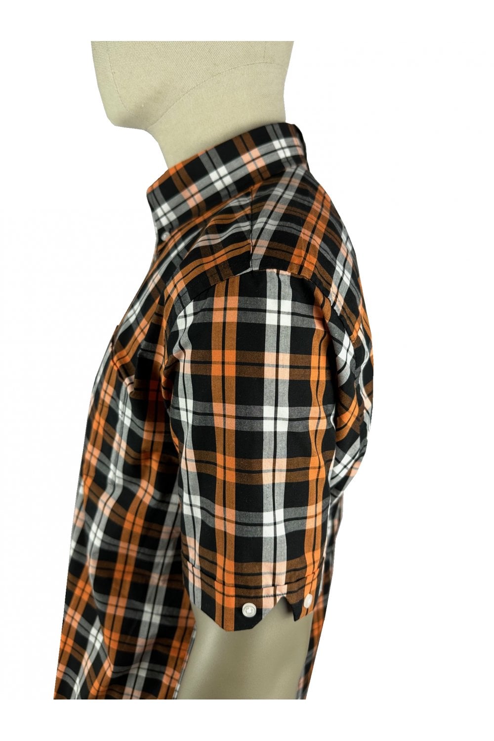 Trojan Records Men's TC1034 SS Windowpane Check Shirt Trojan