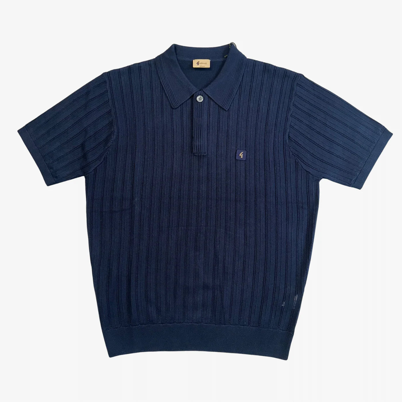 Gabicci Vintage Men's V56GM04 Woodall SS Polo Shirt Navy Blue