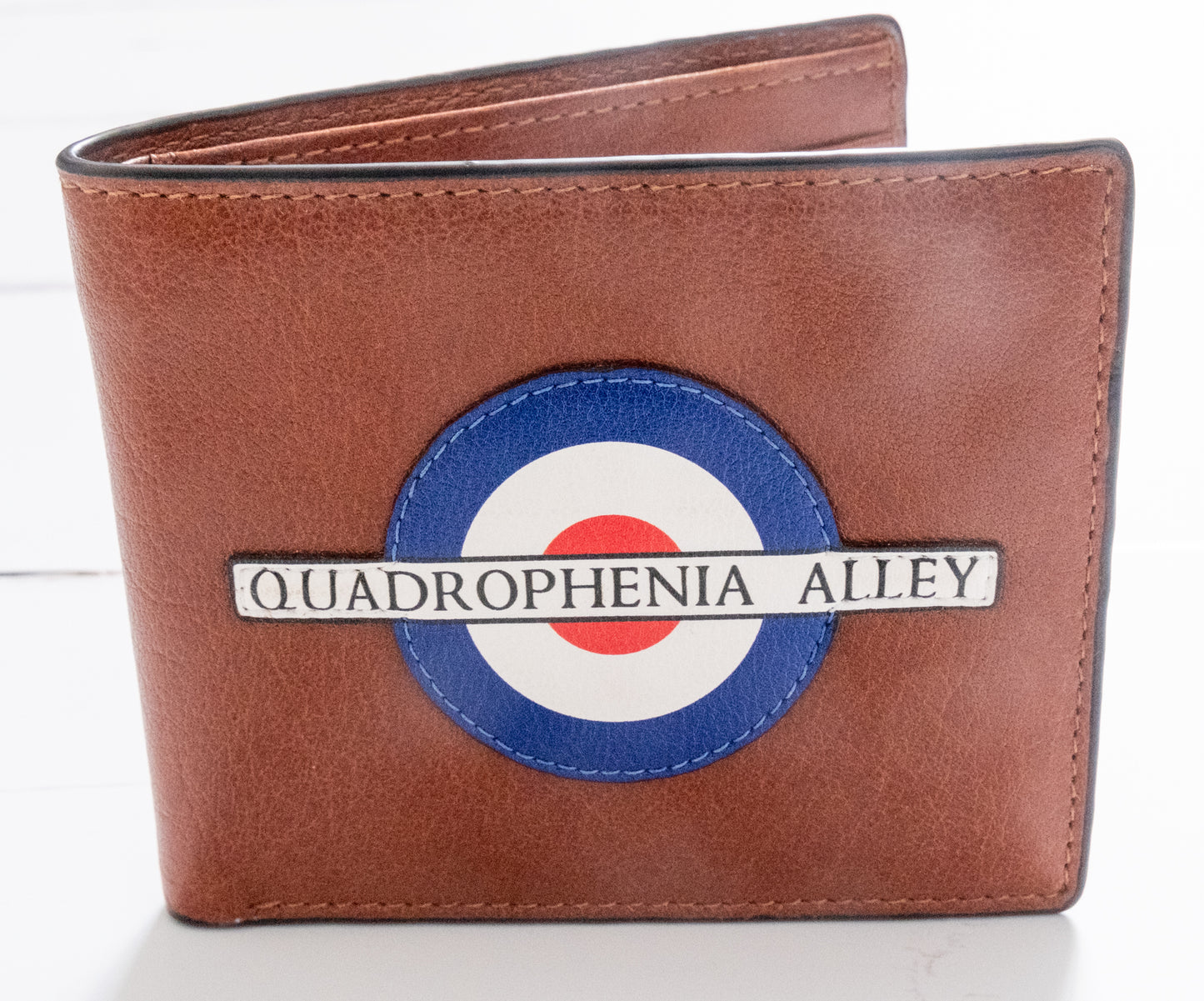 Quadrophenia Alley Exclusive Mod Target Leather Wallet Brown